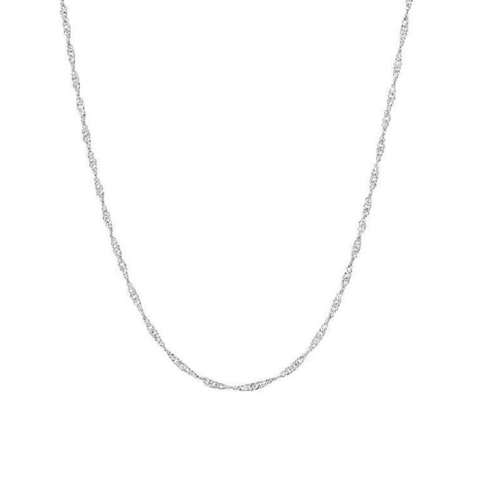 *Just sold*925 Silver Diamond Cut Twisted Necklace. 20”. Excellent condition.2mm